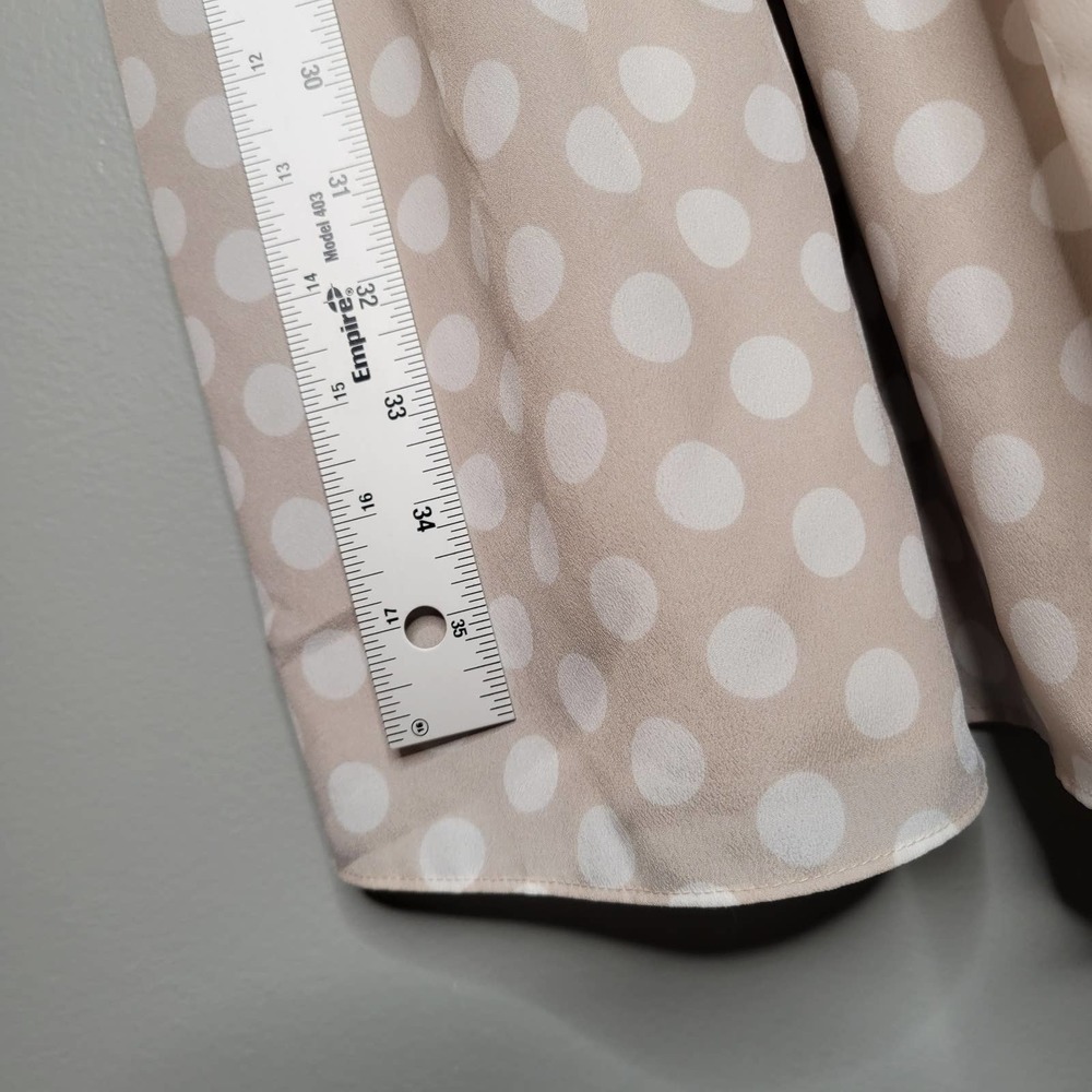 Express Cream Polka Dot Mini Dress - Picture 9 of 14